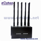 10 Bands Adjustable All GSM CDMA 3G 4G 5g Mobile Phone UHF VHF WiFi GPS Lojack Signal Jammer up to 60m